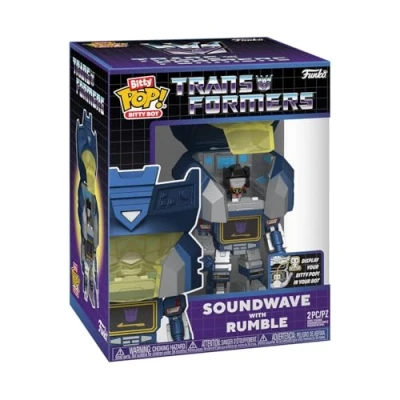 Immagine di Funko Bitty Bots: Transformers Soundwave con Rumble! POP! 0,9 pollici (2,2 cm) Classic e 4,85 Collezionabile Idea regalo Espositore