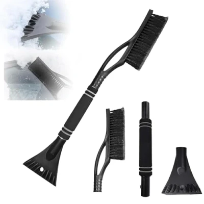 Immagine di Gxlaihly Raschietto per Ghiaccio e Spazzola da Neve 2 in 1,Spazzola Auto,Raschietto Auto,per Auto Staccabile Scopa Rimozione (Nero)