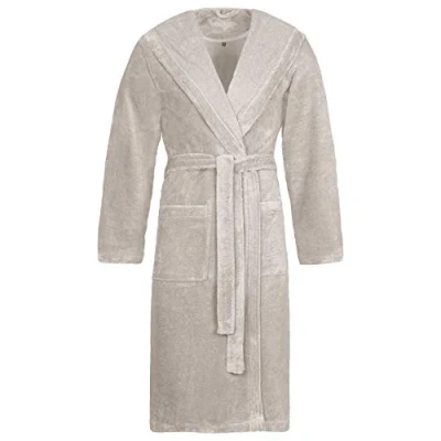 Immagine di Vossen 162361 716 Unisex Lynn Stone Beige Cotton Dressing Gown Robe XLarge