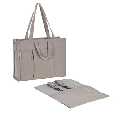Immagine di Lässig Borsa fasciatoio con fasciatoio, attacco per carrozzina, prodotta in modo sostenibile/Tote Up Bag tortora