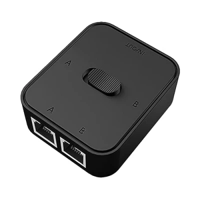 Immagine di Gigabit Switch di Rete, RJ45 Ethernet, Plug &amp; Play Sdoppiatore Hub Ethernet PoE, Adattatore in 1 Out o 2 Out, Lan 2port, Rete Key Press