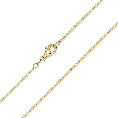 Immagine di Materia K61 Catenina in argento sterling 925 con placcatura oro, 1 mm, lunghezze disponibili: 40 80 cm e Argento, cod. #K61