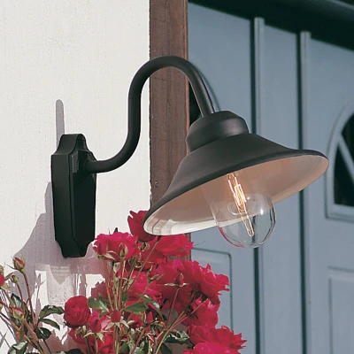 Immagine di Konstsmide Vega 556 750 Lampada da parete per esterno a risparmio energetico, LED (monocolore) E27 60 W Nero
