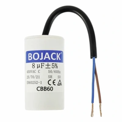 Immagine di BOJACK CBB60 8uf 450V 50/60Hz condensatore di Avviamento, SH Condensatori, Capacitor, soppressione con filo