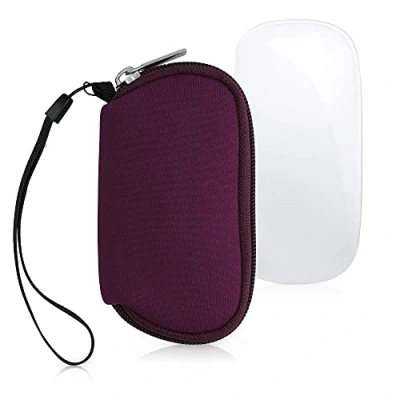 Immagine di kwmobile Custodia Mouse Wireless Compatibile con Apple Magic 1/2 Neoprene Astuccio Porta PC Gaming Mora