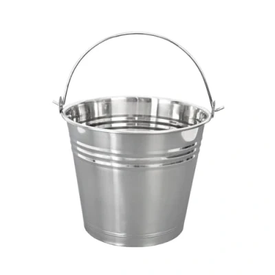 Immagine di ORION Secchio in acciaio inox con manico diverse misure, 5 l, 10 14 misura l