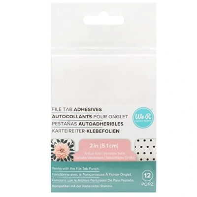 Immagine di We R Memory Keepers Tab Stickers 12/Pkg File, 2&quot;