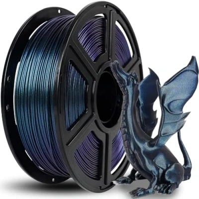 Immagine di FLASHFORGE Filamento per stampante 3D Camaleonte PLA cambia colore 1,75 mm, con la luce e gli angoli, bobina da 1 kg (2,2libbre), dimensioni precise +/ 0,02mm (Burnt Titanium)