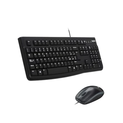 Immagine di KIT TASTIERA E MOUSE LOGITECH CORDED DESKTOP MK120