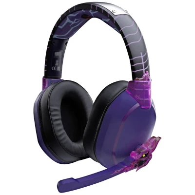 Immagine di Lexip X TSUME Naruto Shippuden headset 1 Gaming Cuffie Over Ear via cavo, Bluetooth Stereo Nero/Viola con microfono, regolazione del volume, Muto