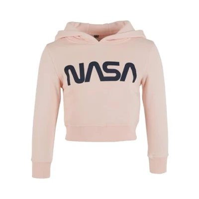 Immagine di Mister Tee KIDS NASA Cropped Hoody Felpa con cappuccio per bambini, Taglia: 146/152, Rosa