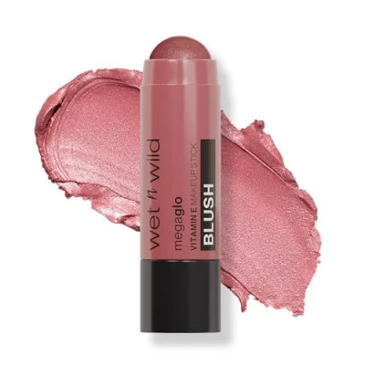 Immagine di Wet n Wild, Mega Glo Vitamin e Makeup Stick, Blush Multiuso in Stick per Occhi, Guance Labbra, Formula Costruibile Sfumabile, Currant Jam