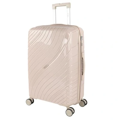 Immagine di ITACA Valigia Media da Viaggio Rigide. Trolley Medio con 4 Ruote Materiale PP Rigida in Offerta Resistente e Super Leggero Robusta 20 kg TSA, Tortora