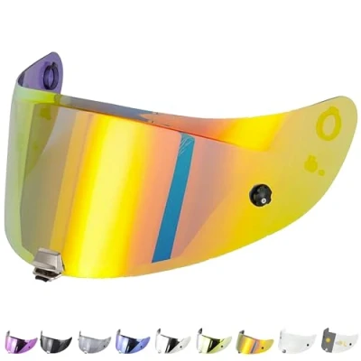 Immagine di Everalo Visiera Casco Compatibile con Hjc Rpha 70 11 Hj26 Pinlock e Tear Off Ready Antigraffio Antinebbia (Rosso)