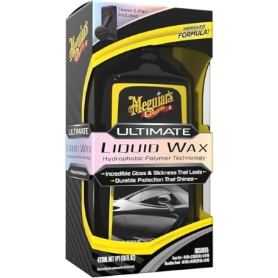 Immagine di Meguiar&#039;s G210516EU Ultimate Wax liquida, 1 Flacone da 473 ml, lucentezza ed effetto bagnato che durano nel tempo