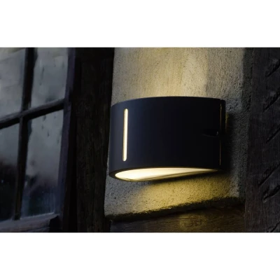Immagine di ECO Light 3304 gr Lampada da parete per esterno a risparmio energetico, LED (monocolore) E27 100 W Antracite