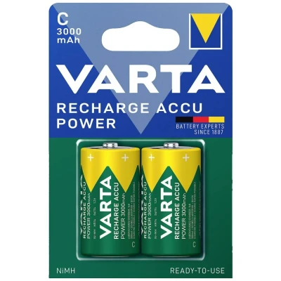 Immagine di Varta RECH.AC.Power C3000mAh BLI2 Batteria ricaricabile 1/2 Torcia (C) NiMH 3000 mAh 1.2 V 2 pz.