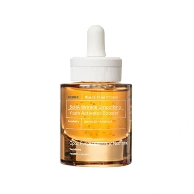 Immagine di KORRES Black PINE PRIMUS Booster ialuronico a 6 volte, per levigatura delle rughe, anti invecchiamento, pelle dall&#039;aspetto giovanile, senza silicone e parabeni, vegano, 30 ml