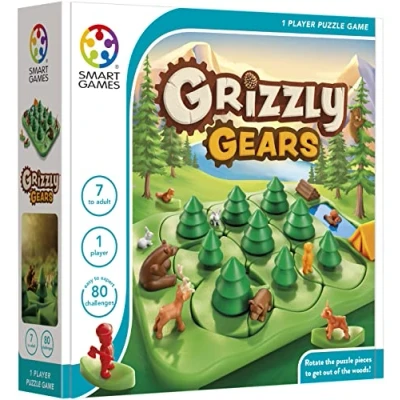 Immagine di SmartGames Grizzly Gears, Puzzle Game with 80 Challenges, 7+ Years