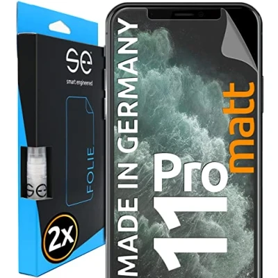 Immagine di smart engineered 3D Pellicola opaca di protezione dello schermo per Apple iPhone 11 Pro antiriflesso [2 pezzi Opaco, Case friendly, Protettiva TPU