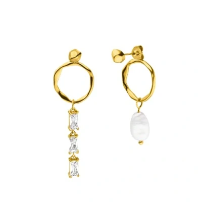 Immagine di PURELEI® Orecchini Elua, impermeabili, 3 cm e 4,7 di lunghezza, colore oro, Argento oro rosa, sterling