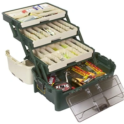 Immagine di Plano Hybrid Hip Tackle di attrezzi da pesca, portatile, cassetta degli attrezzi, piccole parti, vassoi pieghevoli, perline, articoli per la scuola o l&#039;ufficio