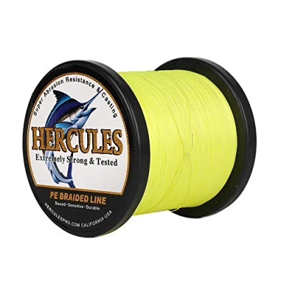 Immagine di Hercules Filo da pesca intrecciato a 8 fili, 100 2000m, 10 300lb, super morbido, polietilene, Lenze intrecciate per con lenza, riva, in mare, barca