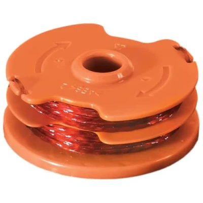 Immagine di Worx WA0007 Filo per decespugliatore WG118E &amp; WG119E di ricambio resistente con bobina 2 x 5 m lunghezza e 1,65 mm diametro, arancione