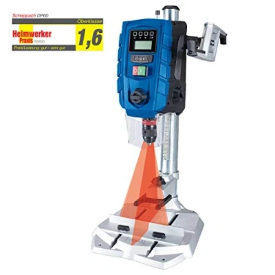 Immagine di Scheppach trapano da banco DP60, schermo digitale, luce LED e laser, mandrino 1,5 13 mm, 710 W, a 2 velocità con variabile: 170 880/490 2600 minuti 1