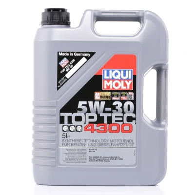 Immagine di Liqui Moly Top Tec 4300 5W 30 5l Olio motore 2324 PEUGEOT: 407 SW, Boxer Van, 508 I FIAT: Sedici, Doblo II Van / Station Wagon, Freemont