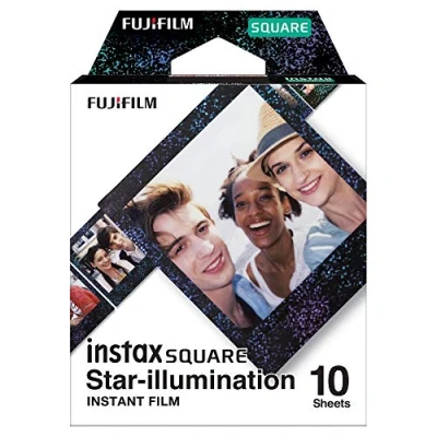 Immagine di Fujifilm Instax Square Star Illumination Pellicola per stampe istantanee Nero