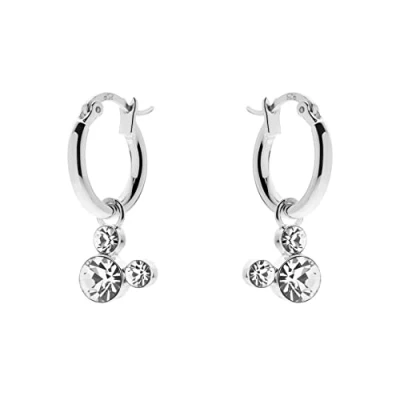 Immagine di Orecchini Disney in Argento per Bambine con Mickey, Impreziosito da Zirconia Bianco