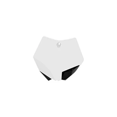 Immagine di POLISPORT 8664700016 Tabella portanumero replica OEM realizzata in plastica lucida resistente e durevole compatibile con le moto KTM colore bianco
