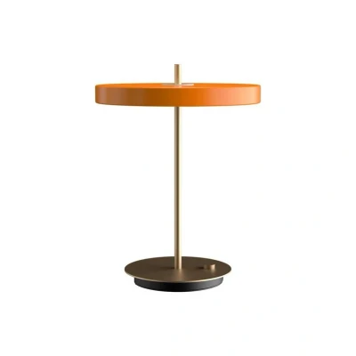 Immagine di UMAGE Lampada da tavolo LED Asteria Table, USB, arancione/ottone