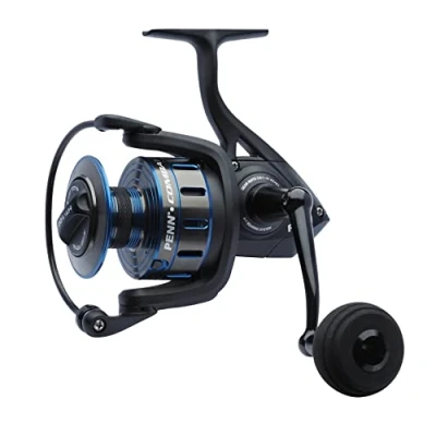Immagine di PENN Combat III, mulinello da pesca, spinning, pesca in mare, versatile per barca, kayak, jigging, surf e uso completo, unisex, nero/blu, 6000