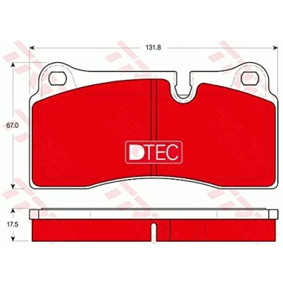 Immagine di TRW DTEC COTEC GDB1816DTE Kit pastiglie freno Predisposto per contatto segnalazione usura AUDI: Q7