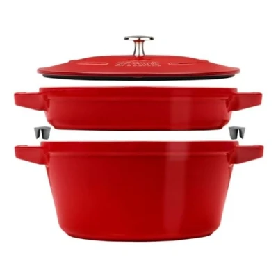 Immagine di STAUB La Cocotte Set di pentole rotonde in ghisa, 2 pezzi, colore: Nero