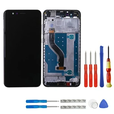 Immagine di swark Display LCD per Huawei P10 Lite Telaio + accessori (nero) Touchscreen