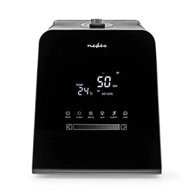 Immagine di Nedis Umidificatore SmartLife 30 W Con nebbia calda e fredda 5.5 l Igrometro Timer Telecomando Modalità notturna Nero