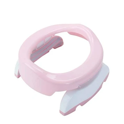 Immagine di POTETTE PLUS Vaso da viaggio/riduttore per WC 2 in 1 Rosa chiaro/Bianco