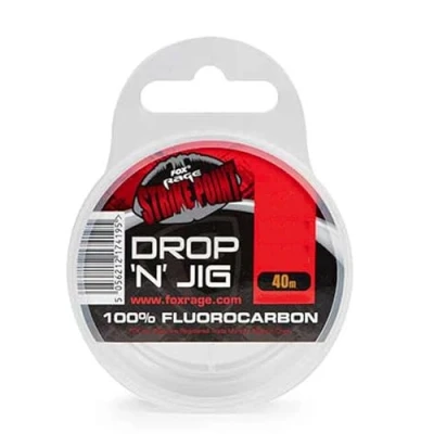 Immagine di Fox Rage Strike Point Drop N Jig Fluro Filo in fluorocarbonio, 40 m, diametro: 0,40 mm