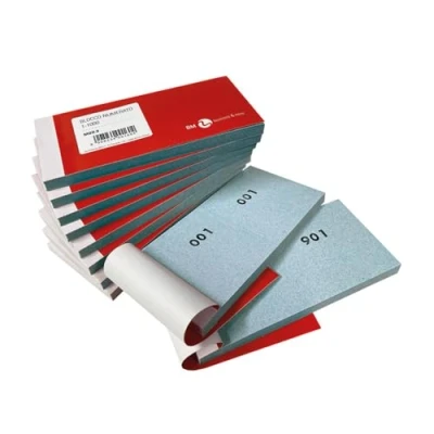 Immagine di Bm BeMore Mod 9 Blocchetti Numerati Da 1 A 1000 Formato 13Cm X 6Cm Confezioni 10 Blocchi Colorati Eventi, Feste, Fiere, Lotterie E Sorteggi