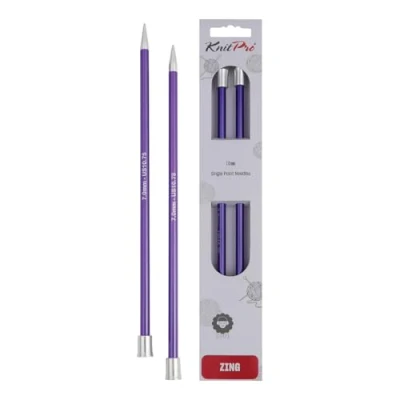 Immagine di Knitpro Zing: Pins: Single Ended: 40cm x 7.00mm, Alluminio, Multicolore, 7,00 mm