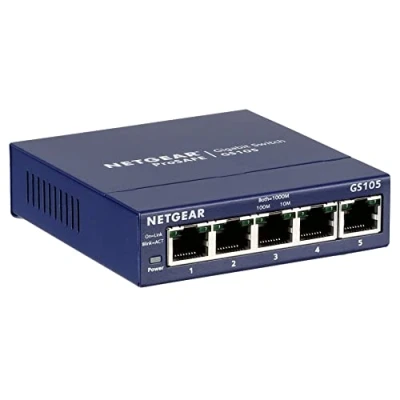 Immagine di Net Switch 1000T 5P NETGEAR GS105GE ProSafe Desktop