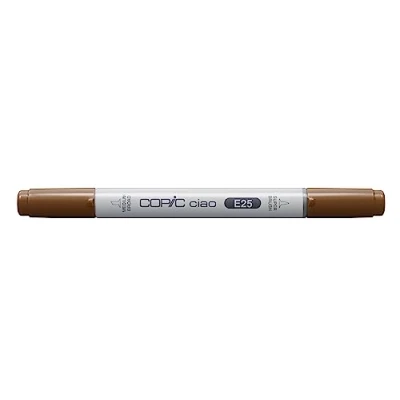 Immagine di Copic Ciao Pennarello Grafico con Doppia Punta, 11 g , Marrone (Caribe Cocoa), 12 x 150 mm