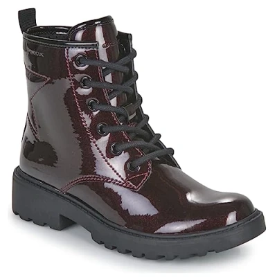 Immagine di Geox JR Casey Stivaletti stringati per bambini, Taglia: 38, Dark burgundy black Sintetico