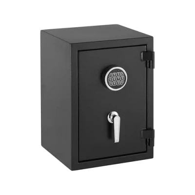 Immagine di Amazon Basics Cassaforte di sicurezza resistente al fuoco con tastiera elettronica programmabile, 35 L, Nero, 35,9 cm x 49,9 (LxPxA)