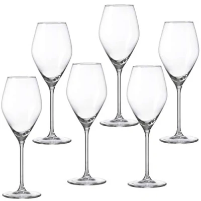 Immagine di Ritzenhoff &amp; Breker Weißweingläser Set Salsa, 6 Pezzi da 340 ml ciascuno, Vetro, Bianco