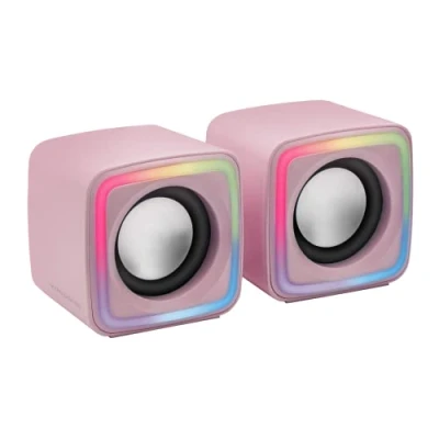 Immagine di MARSGAMING Mars Gaming MSCUBEP Rosa Altavoces RGB Compactos Procesador Sonido DSP 8W