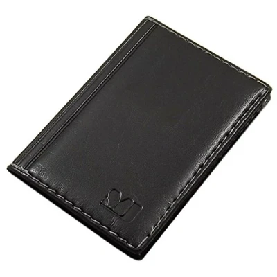 Immagine di Porta carte di credito con 12 scomparti MJ Design Germany Made in UE diversi colori e designs (Design 1 / Nero)
